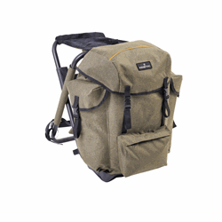 Kinetic Backpack Chair Premium rygsæk med indbygget stol og store lommer til fiskegrej fra Fisk & Fang Helsingør.